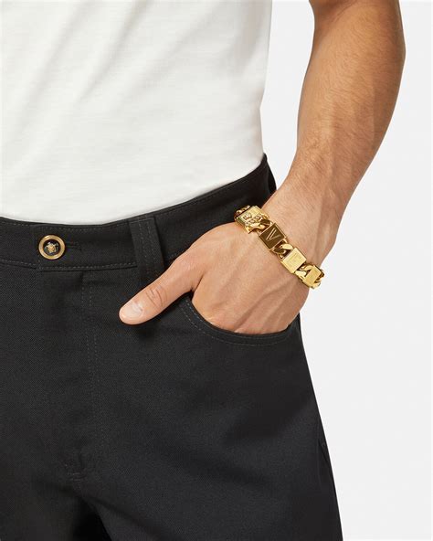 bracelet versace homme stanless|Men's Versace Bracelets .